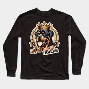 King Queen Rottweiler Long Sleeve T-Shirt